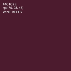 #4C1C2E - Wine Berry Color Image